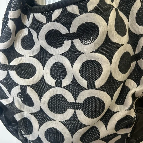Coach Women's Classic Black And Grey Bag - Picture 2 of 7